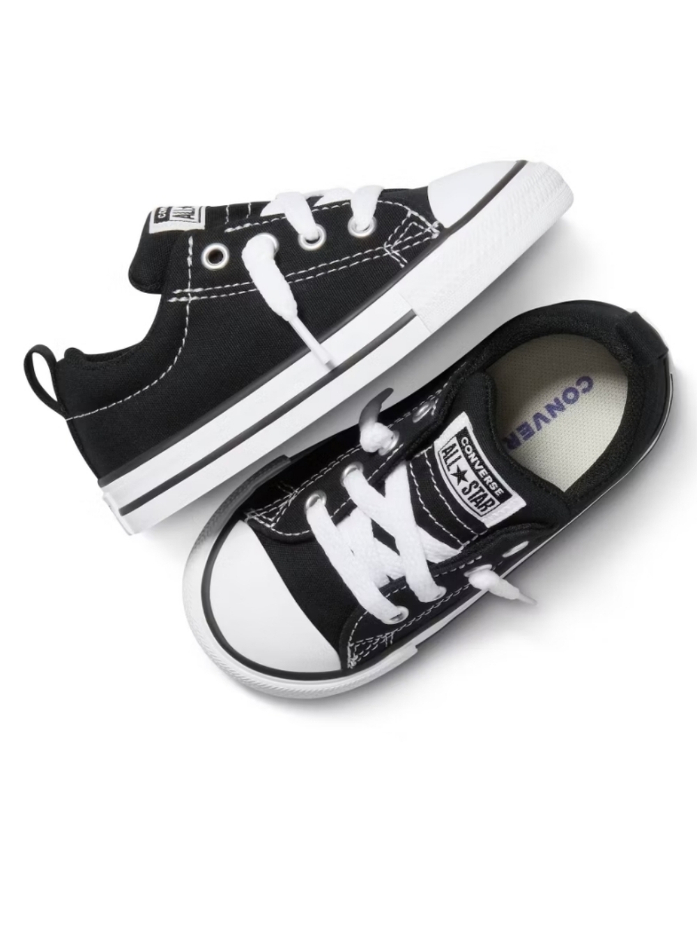 Converse Toddlers Size 5 Black & White Low Top Sneakers